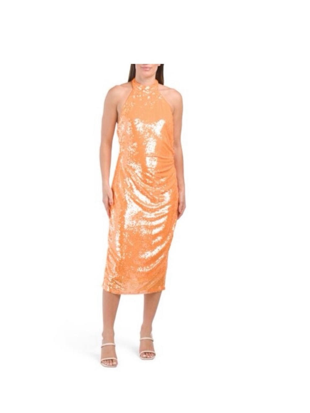 Caroline Constas Sequin Halter dress  in Bright Orange
It’s gorgeous